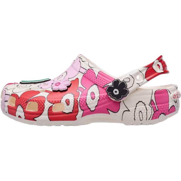 Crocs x Marimekko Classic Clog Low top Children's Sandals Ecru/Red/Pink/Green Children Aged 3 7 Years Old
