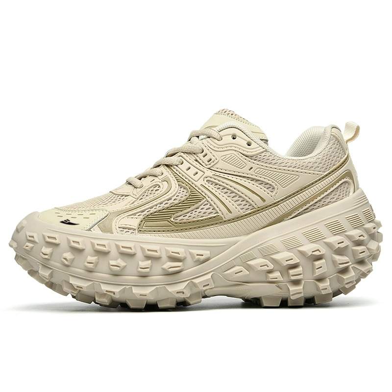KUDING Mesh Slip Resistant, Abrasion Resistant, Height Increasing Low top Chunky Sneakers Unisex