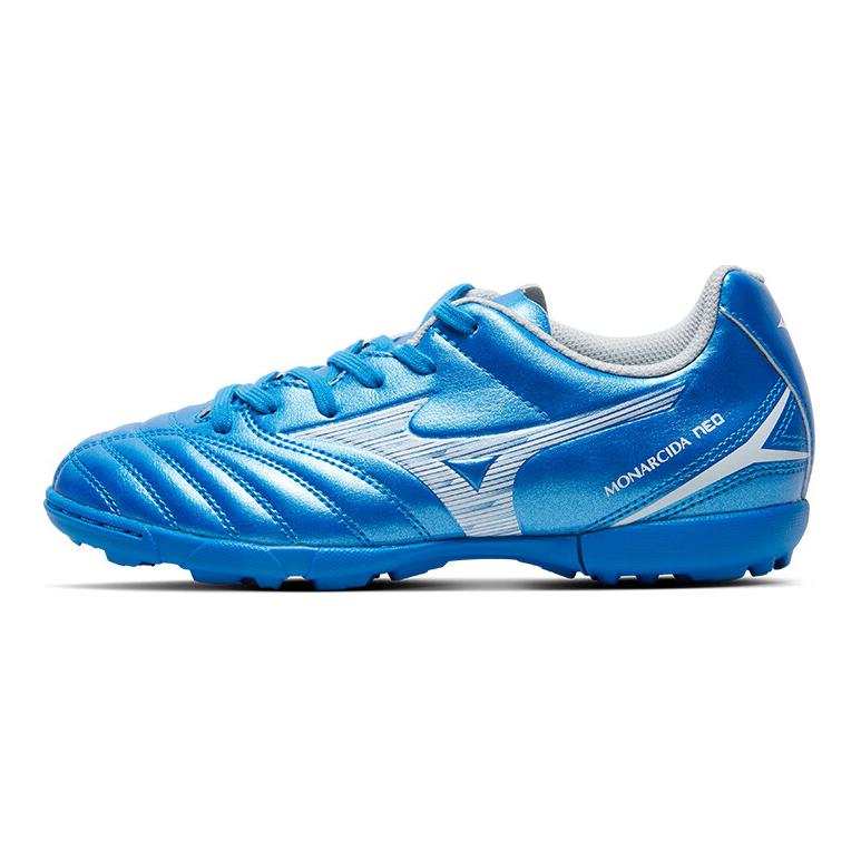 Mizuno Leather Slip Resistant Slip Resistant Low top Kids' Soccer Shoes Blue