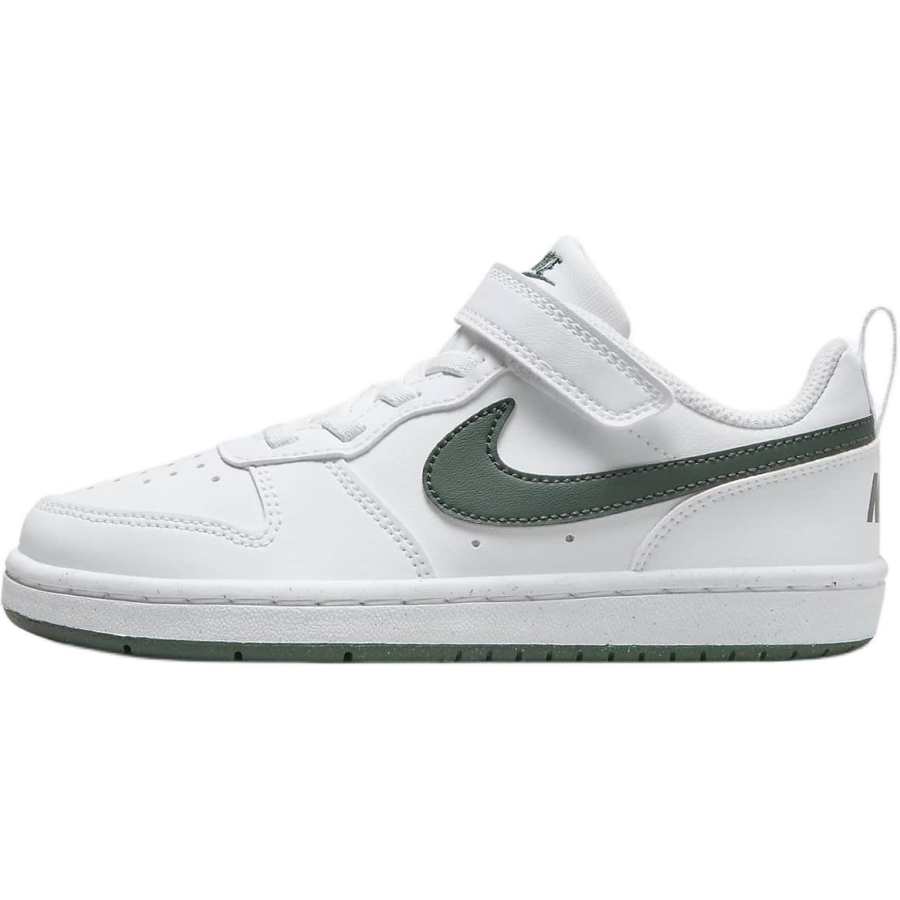 Nike Nike Court Borough Anti-Slip Wear-Resistant Low-Top Kids' Skateboarding Shoes White Children Aged 3-7 Years Old