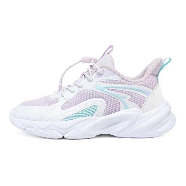361°KIDS Versatile Low top Casual Shoes Purple White Teenagers