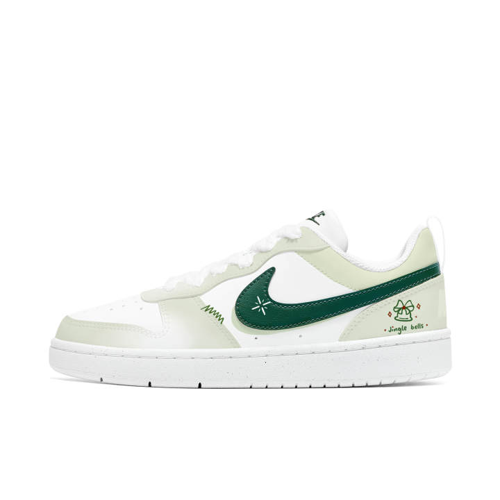 Nike Nike Court Borough Synthetic Leather Slip Resistant, Abrasion Resistant, Cushioning, Breathable
