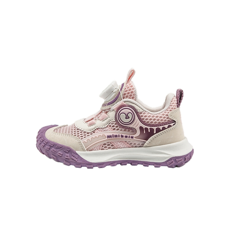 Mini Bala Synthetic Leather, Textile Slip Resistant Anti Kick Abrasion Resistant Breathable Low top Kids' Running Shoes