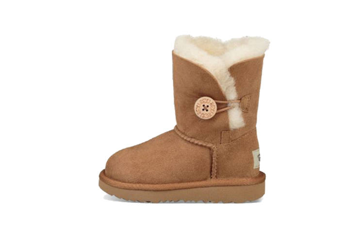 UGG Bailey Button II Slip Resistant Cushioning Abrasion Resistant Thermal Snow Boots Chestnut Brown Kids'