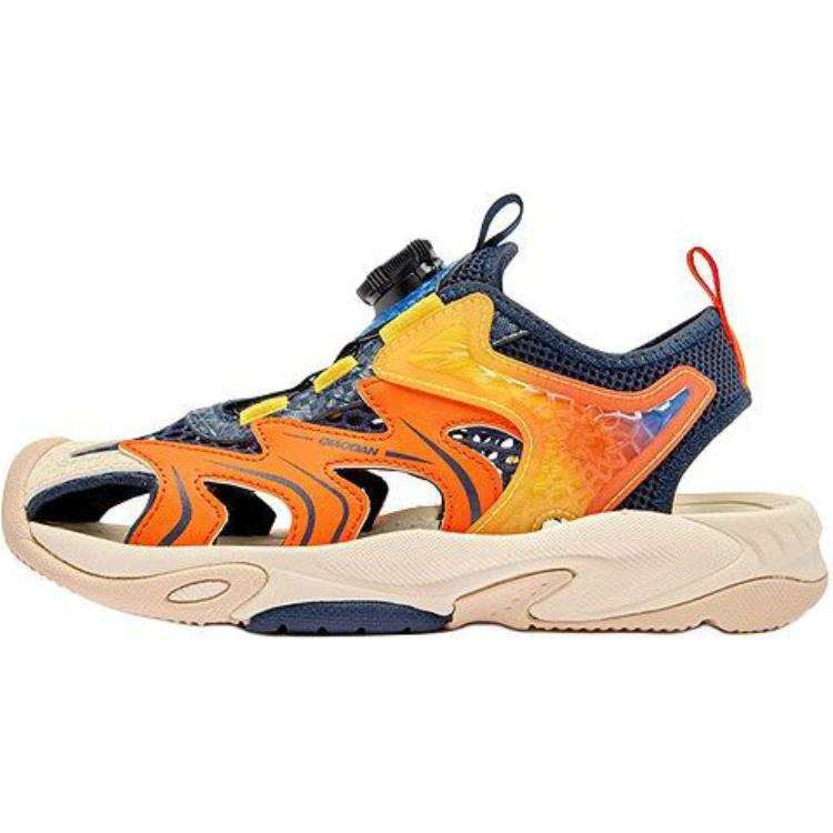 QIAODAN Slip Resistant Abrasion Resistant Low top Sandal Orange Teenagers