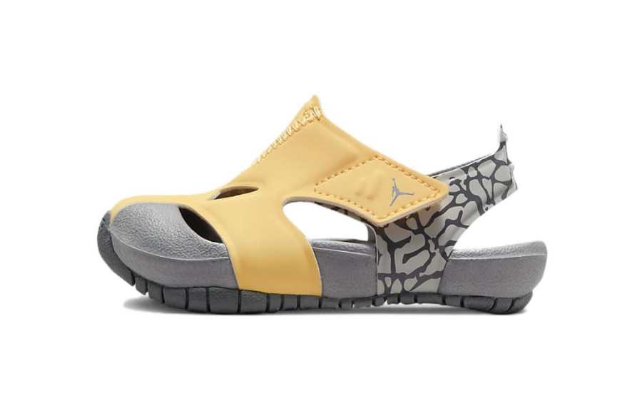 Jordan Jordan Flare TD Rebound Low top Toddler Shoes Gray Yellow Infant And Toddler