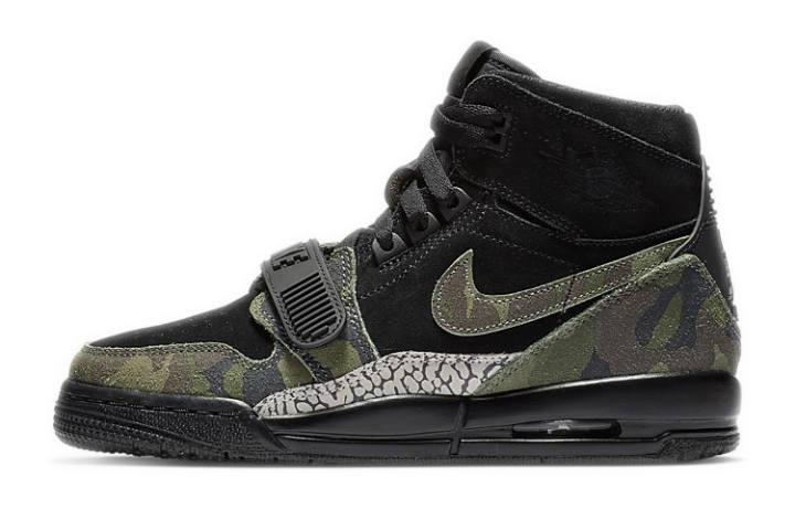 Jordan Air Jordan Legacy 312 'Black Camo Green' GS