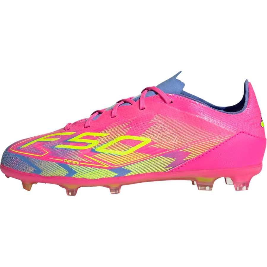 Adidas Adidas F50 ELITE Slip Resistant Abrasion Resistant Slip Resistant Abrasion Resistant Low top Kids' Soccer Shoes Pink