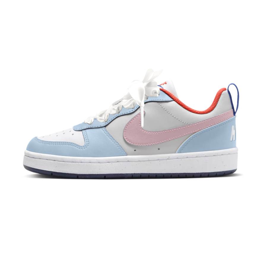 Nike Nike Court Borough Low Slip Resistant Low top Kids' Skateboarding Shoes Peach Teenagers