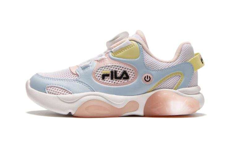 FILA KIDS Slip Resistant Cushioning Low top Kids' Running Shoes Blue Children Aged 3 7 Years Old