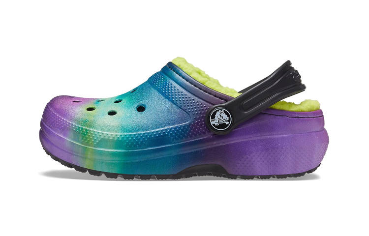 Crocs Classic Lined Out Of The World Children's Sandals Blue Green Purple Kids'