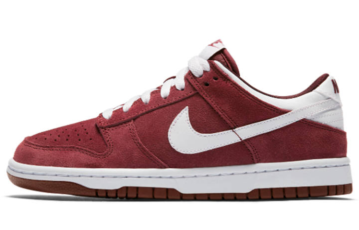 Nike Nike Dunk Low top Skateboard Shoes Burgundy White Unisex