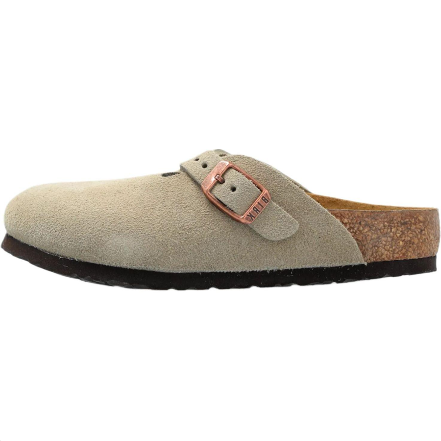 Birkenstock Kids' Birkenstock Boston Comfortable Rubber Slippers Taupe