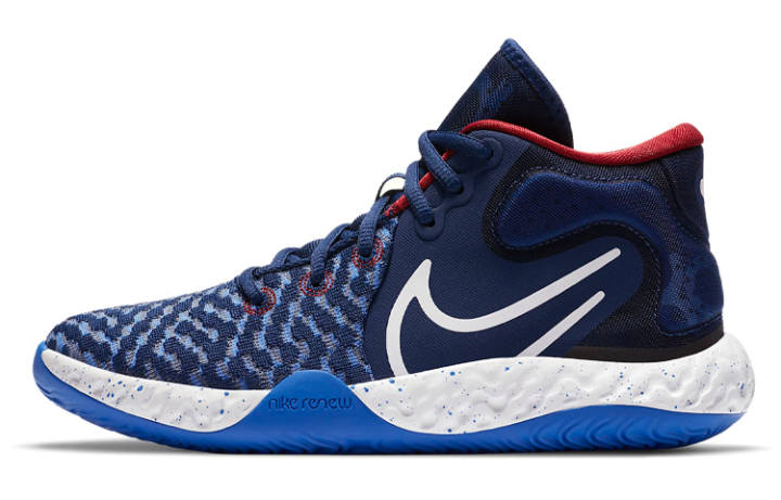Nike Nike KD Trey 5 VII Mid top Basketball Shoes Blue White Unisex