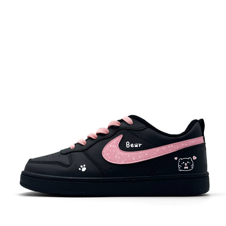 Nike Nike Court Borough Heart Bear Leather Abrasion Resistant Slip Resistant Abrasion Resistant Slip Resistant Low top