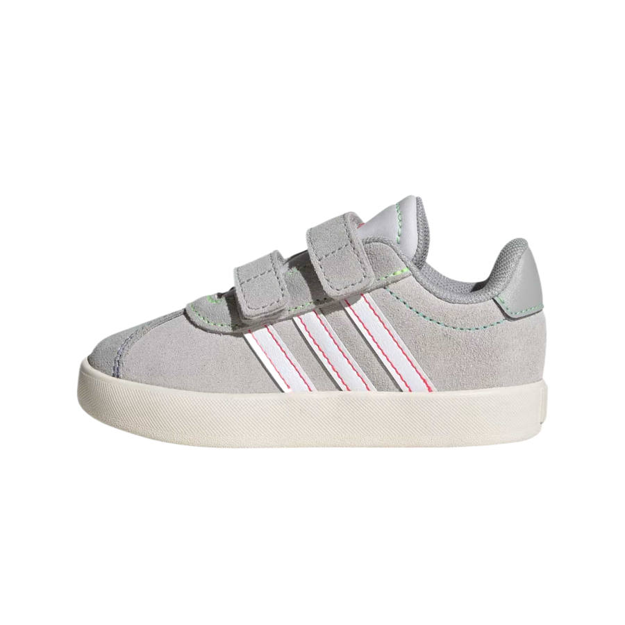 Adidas Adidas VL COURT 3.0 Toddler Shoes Bright Gray/Cloud White/Fresh Lime Green Infant And Toddler