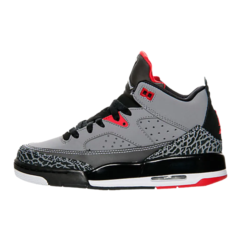 Jordan Jordan Son Of Mars Mid top Basketball Shoes Concrete Gray/White/Black/Fire Red Unisex