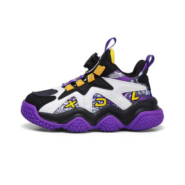 XIDELONG Slip Resistant Cushioning Abrasion Resistant Breathable Low top Basketball Shoes Kids'