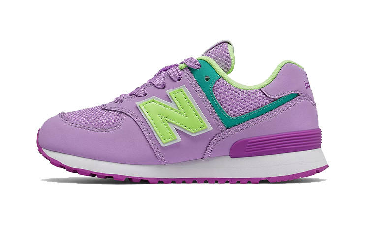 New Balance New Balance NB 574 Cushioning Abrasion Resistant Breathable Low top Kids' Running Shoes Violet
