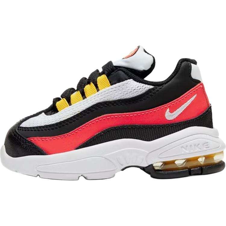Nike Nike Air Max 95 Abrasion Resistant Low top Toddler Shoes Black Red Infant And Toddler