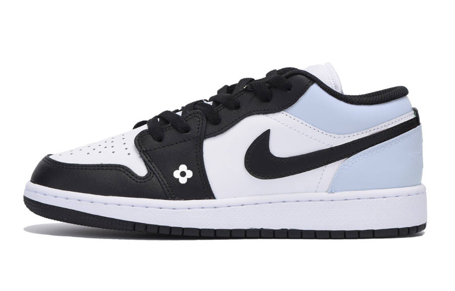 Jordan Jordan Air Jordan 1 Low Leather Low top Children's Basketball Shoes White Teenagers