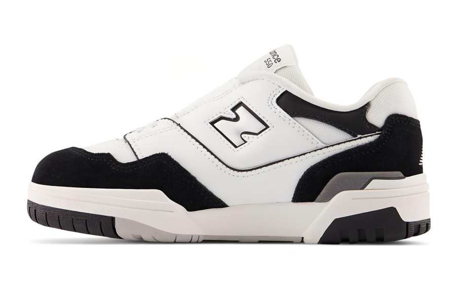 New Balance New Balance NB 550 Comfortable Low top Kids Lifestyle Shoes White Black Kids'