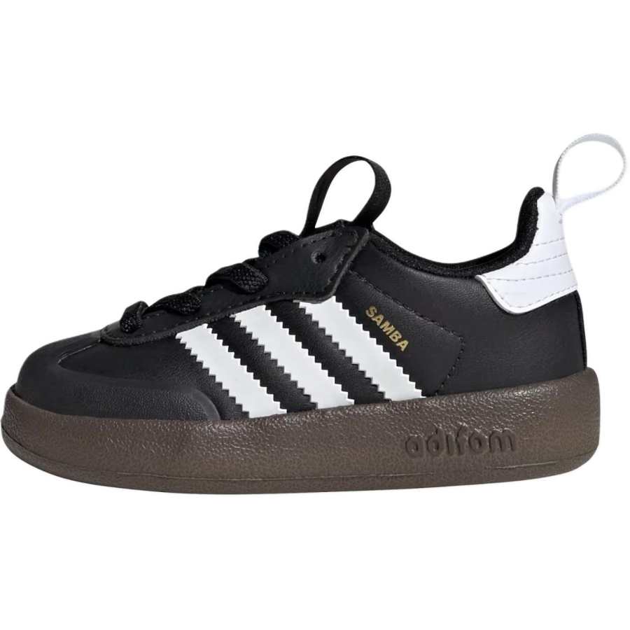 Adidas Originals Abrasion Resistant Low top Toddler Shoes Black/White Infant And Toddler
