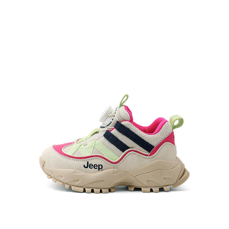 Jeep Minimalist Fashion Low top Kids' Running Shoes Beige Rose Red Kids'