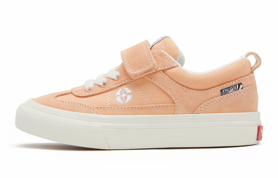Vision Street Wear Canvas Athleisure Slip Resistant Abrasion Resistant Low top Kids Canvas Shoes Light Pink Kids'