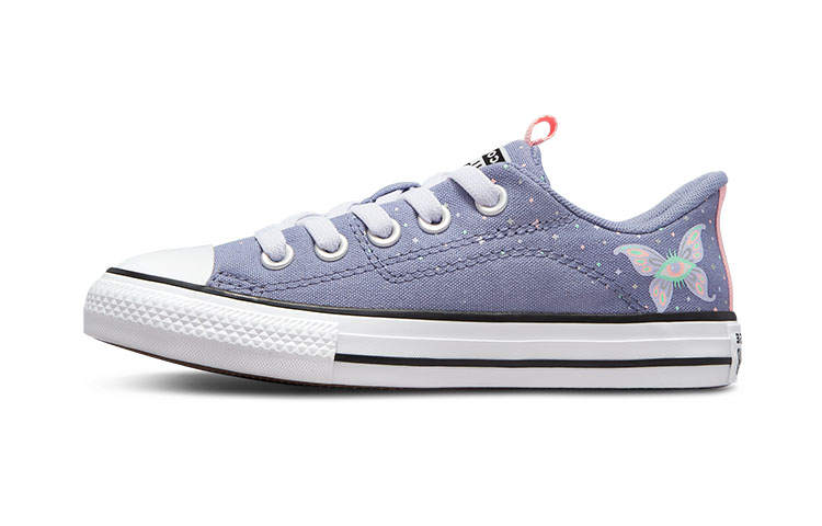Converse All Star Abrasion Resistant Low top Kids Canvas Shoes Violet Children Aged 3 7 Years Old