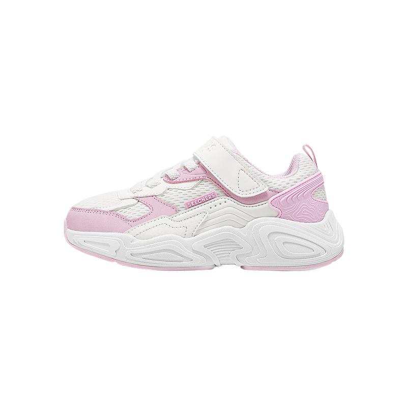 Skechers Kids Abrasion Resistant Thermal Low top Kids Lifestyle Shoes White Pink Kids'