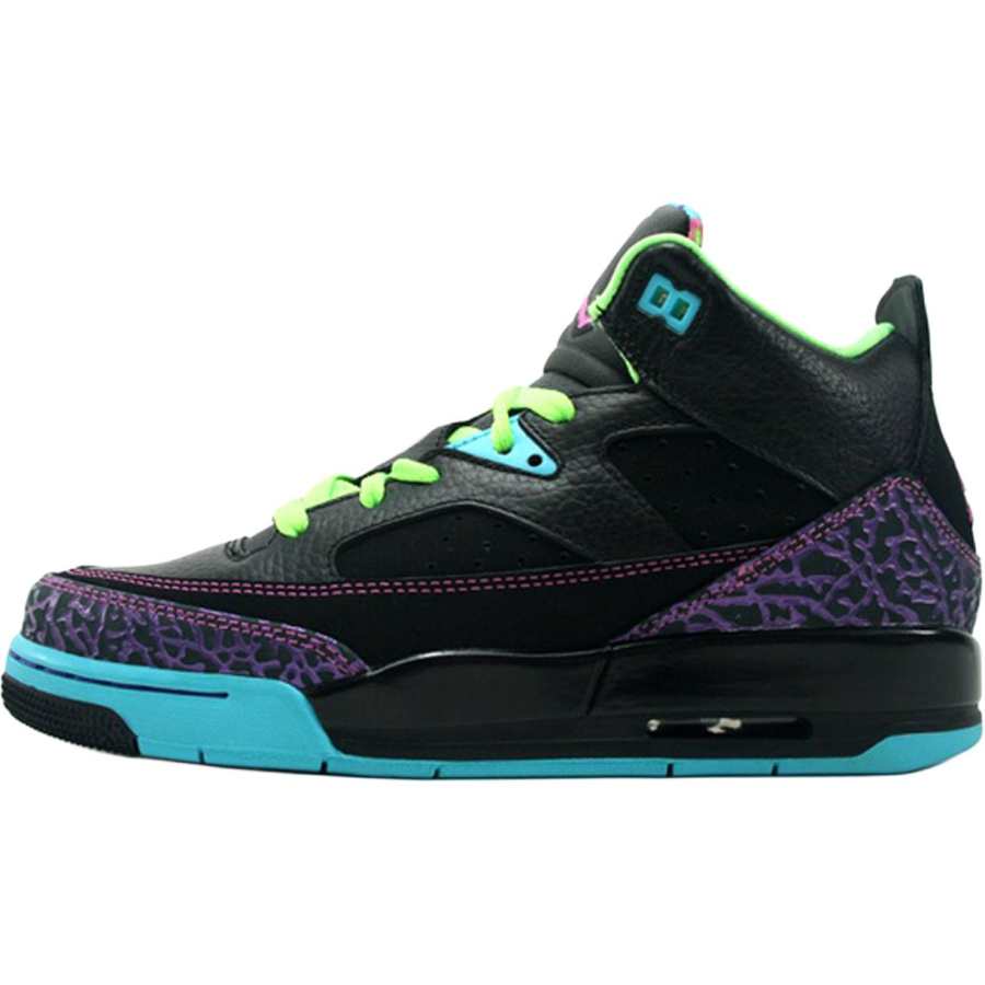 Jordan Jordan Son Of Mars Abrasion Resistant Abrasion Resistant Mid top Children's Basketball Shoes Black Teenagers