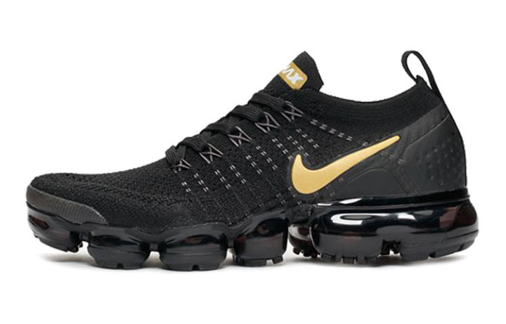 Nike Nike Air VaporMax 2 Black Metallic Gold Women's