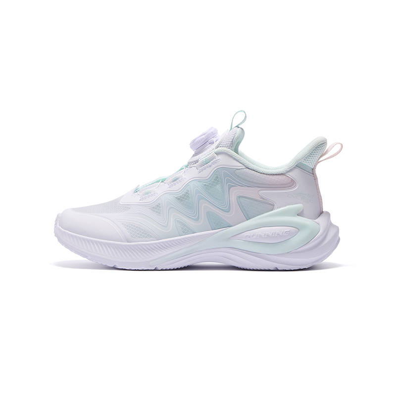 361°KIDS Fabric Low top Running Shoes White Green Pink Summer Unisex