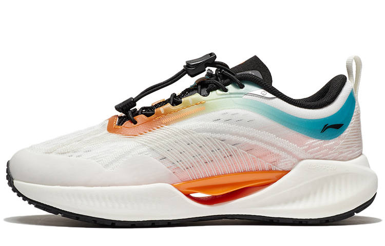 Li-Ning YOUNG Li Ning YOUNG Super Light 19 Lightweight Low top Running Shoes White Orange Teenagers