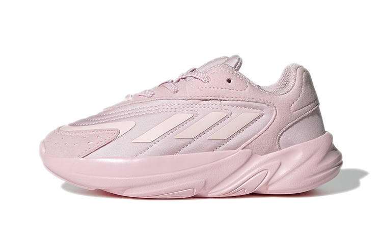 Adidas Originals Ozelia Slip Resistant Anti Kick Low top Kids' Running Shoes Pink Children Aged 3 7 Years Old