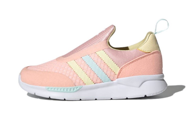 Adidas Originals ZX 360 Abrasion Resistant Sports Casual Shoes Pink Children Aged 3 7 Years Old