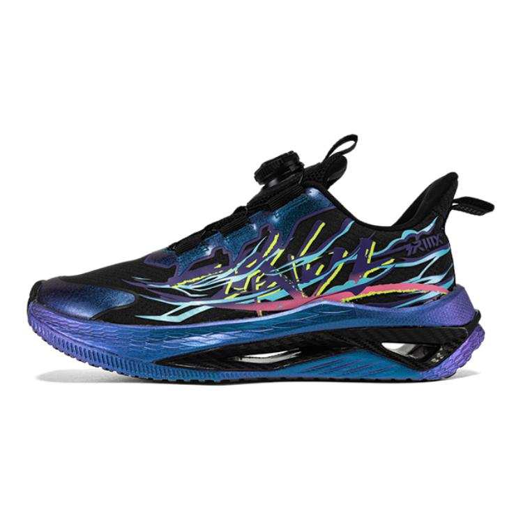 361°KIDS Comfortable And Breathable Low top Running Shoes Black Purple Blue Unisex