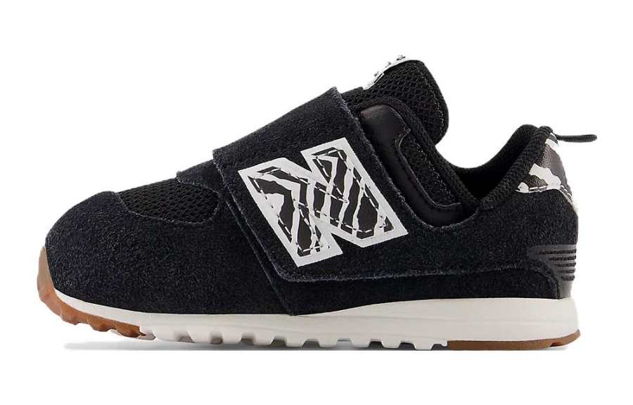 New Balance New Balance NB 574 Mid top Running Shoes Black White Infant And Toddler