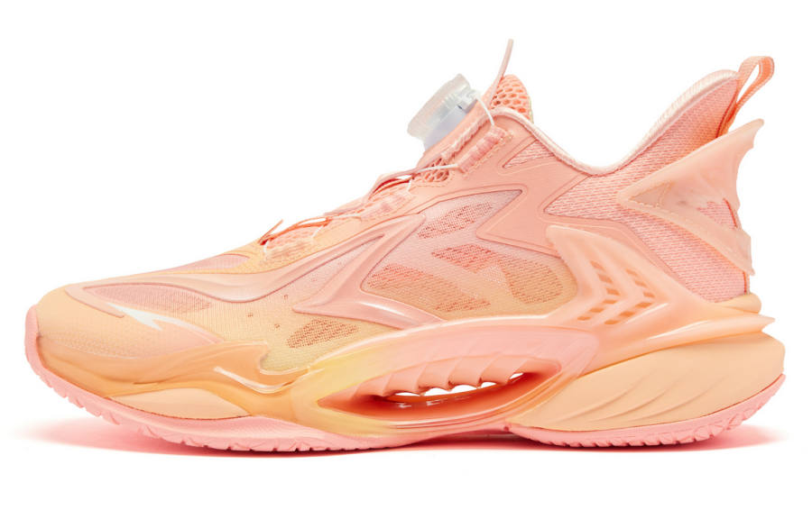 QIAODAN Low top Basketball Shoes Pink Teenagers