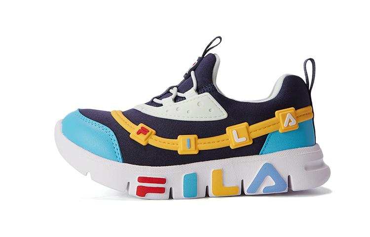 FILA KIDS Cushioning Breathable Kids' Training Shoes Blue Yellow Children Aged 3 7 Years Old