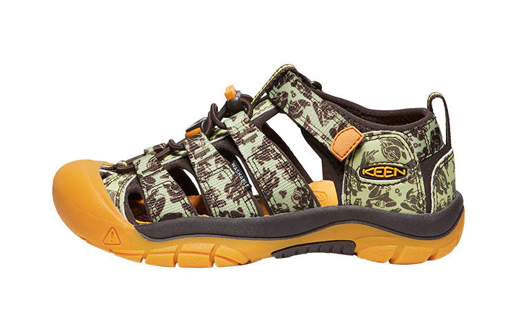 Keen Newport H2 Slip Resistant Anti Kick Abrasion Resistant Waterproof Children's Sandals Camouflage/Orange Teenagers