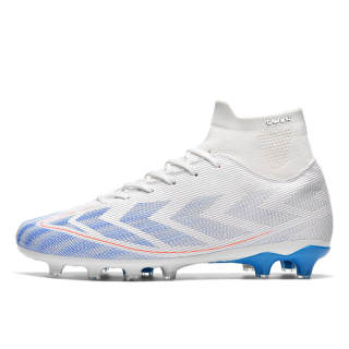 JIAFEIMAO Anti Kick Abrasion Resistant Rebound Breathable Lightweight Cushioning High top Kids' Soccer Shoes Teenagers