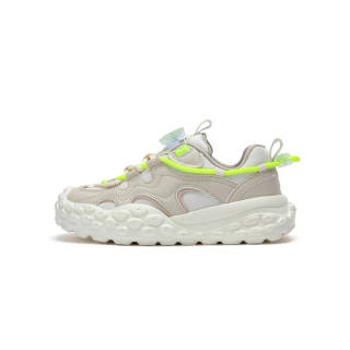 ROOKIE Low top Kids Lifestyle Shoes Ecru/Neon Green Children Aged 3 7 Years Old