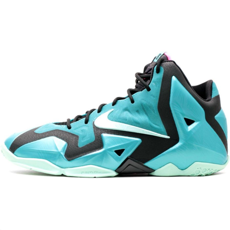 Nike Nike Lebron 11 Mid top Basketball Shoes Green Unisex