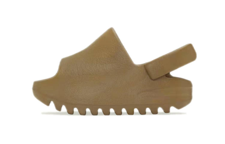 Adidas Originals Yeezy Slide Ochre Comfortable Slip Resistant Low top Toddler Shoes Military Brown Infant And Toddler