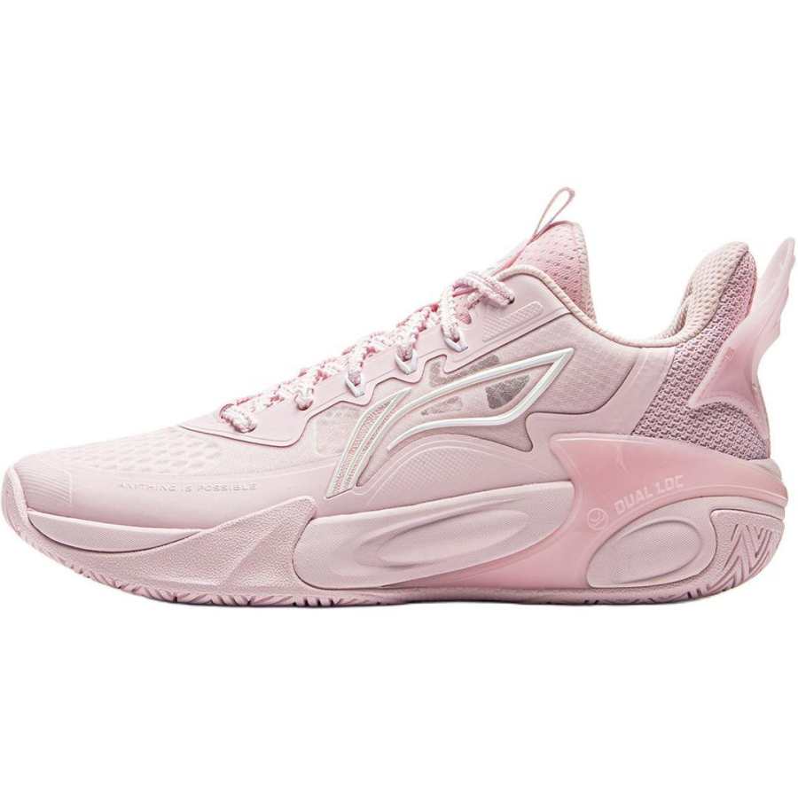 Li-Ning YOUNG Li Ning YOUNG Fengying 2.0 Sweet Frosting Sugar Low top Basketball Shoes Pink Teenagers