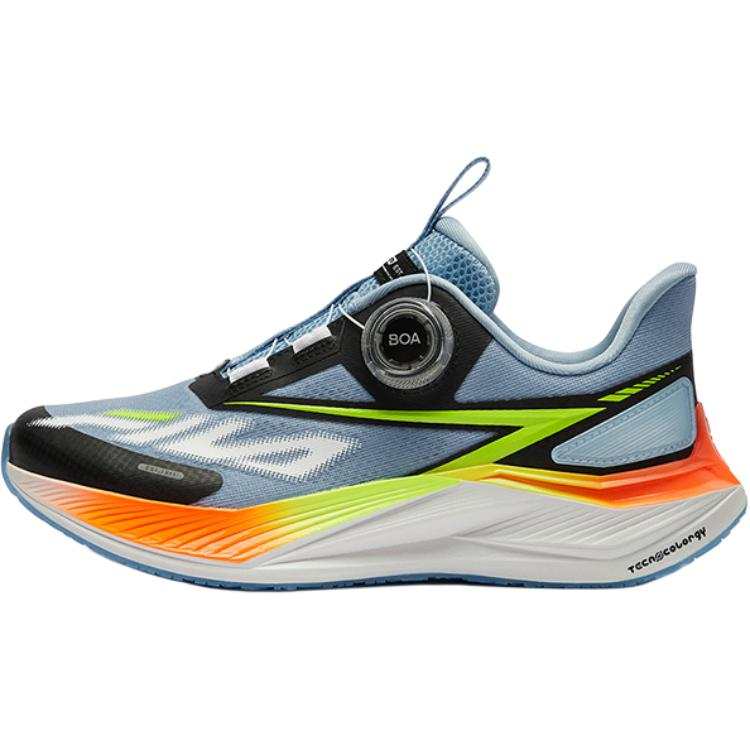 FILA KIDS BOA Slip Resistant Abrasion Resistant Low top Kids' Running Shoes Blue Black Kids'