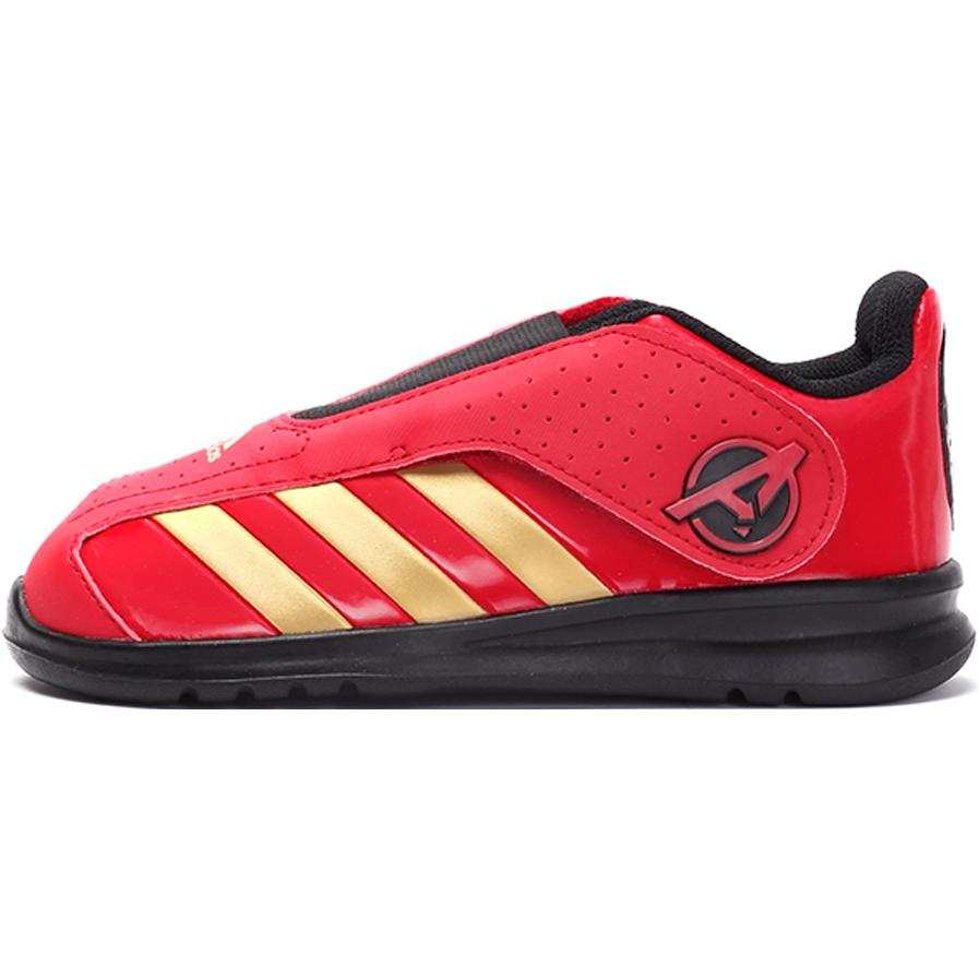 Adidas Disney x Adidas Marvel Avengers Slip Resistant Abrasion Resistant Low top Toddler Shoes Red Infant And Toddler