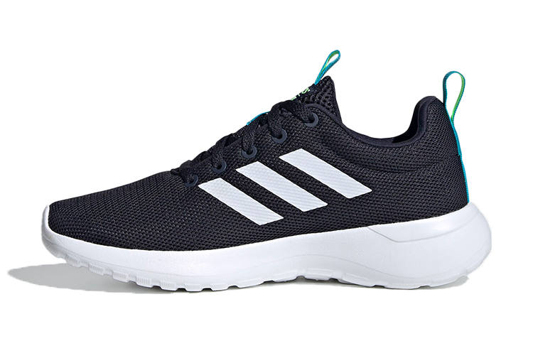 Adidas Neo Lite Racer Comfortable Breathable Low top Casual Shoes Black Blue Kids'